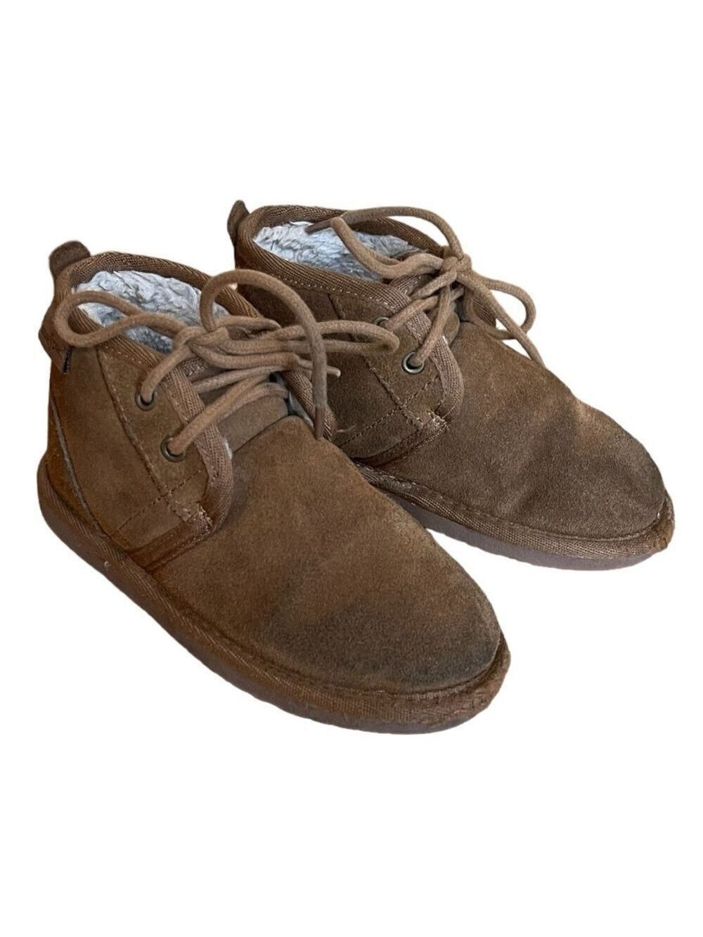 BEARPAW Kids Skye Youth Hickory Chukka Suede fur Bootie Size 11 kids brown